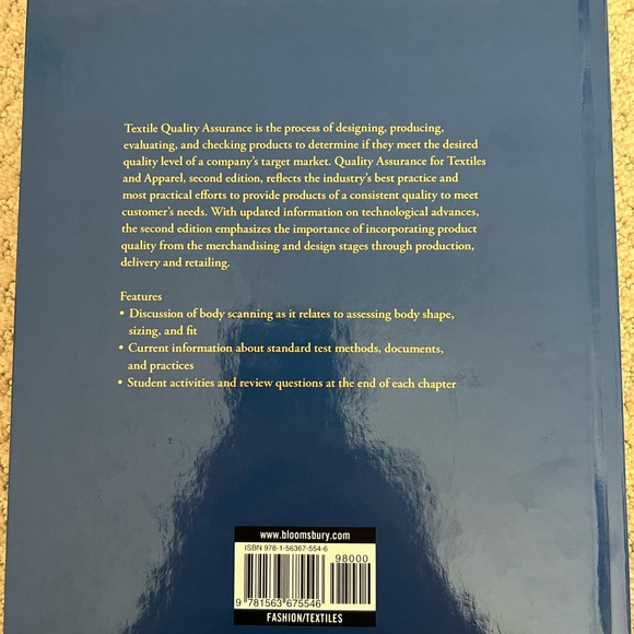 Quality Assurance for Textiles and Apparel 2nd edition - Picture 2 of 3